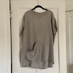 Elizabeth Suzann Harper Tunic Smoke Gauze, OS